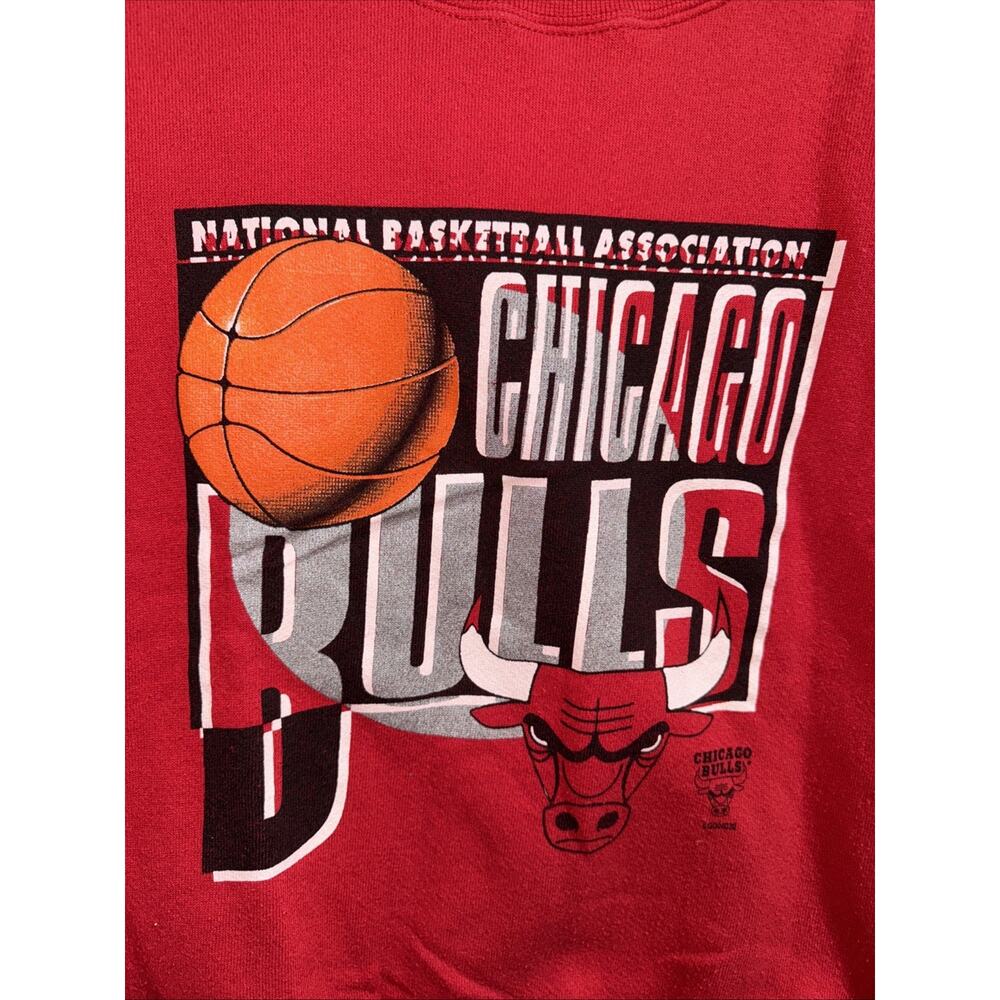 Vintage 90s Kids Chicago Bulls Crewneck Size Médium - Picture 2 of 4